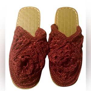 Crochet slippers